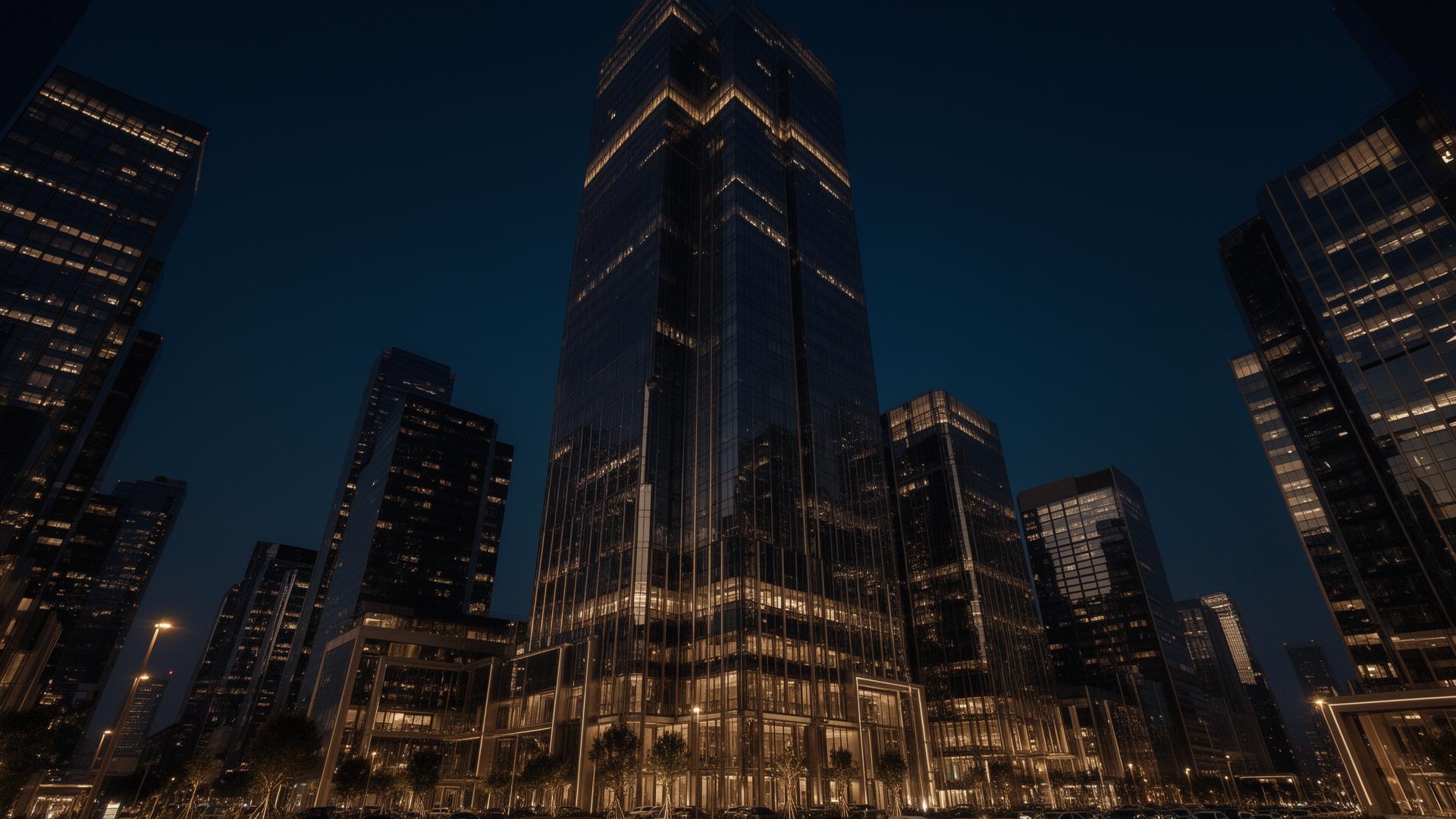 Skyline at twilight